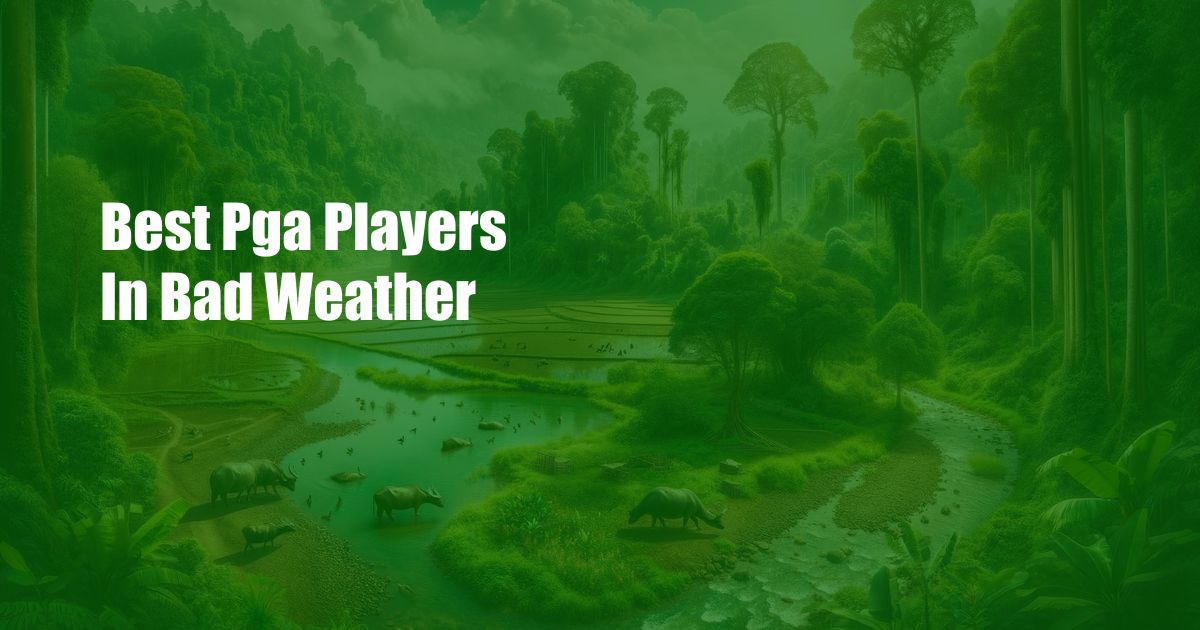 Best Pga Players In Bad Weather