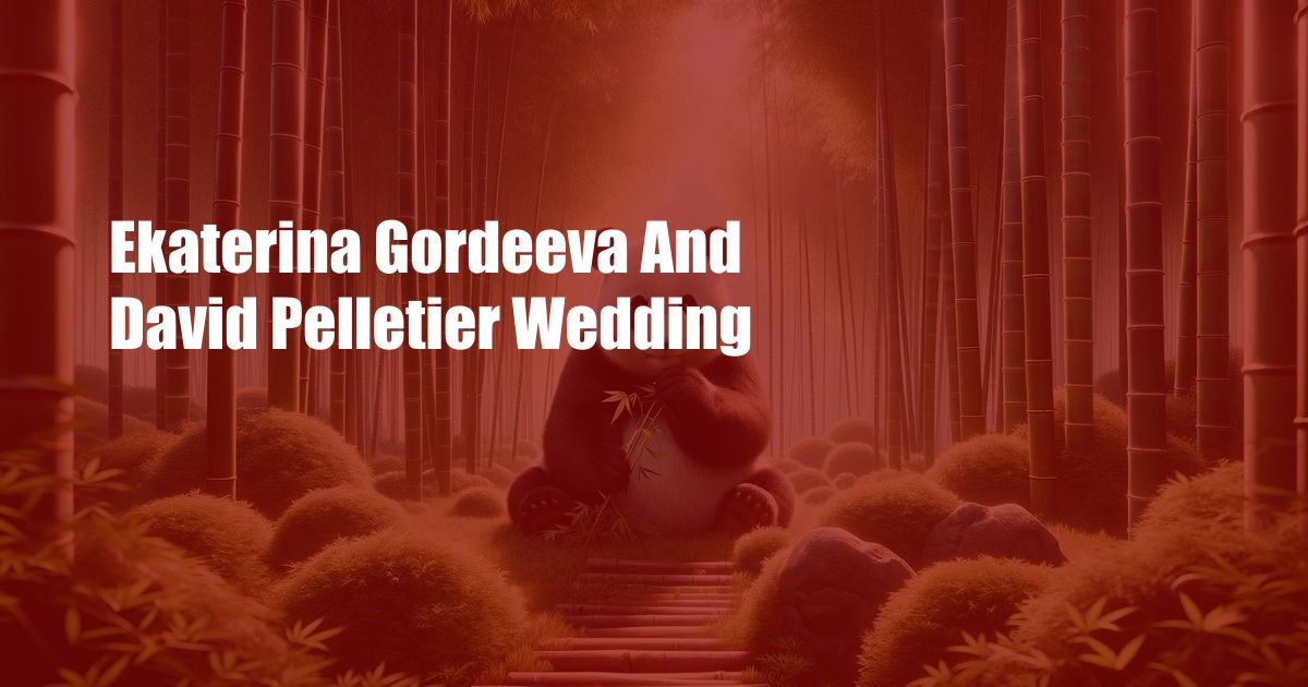 Ekaterina Gordeeva And David Pelletier Wedding