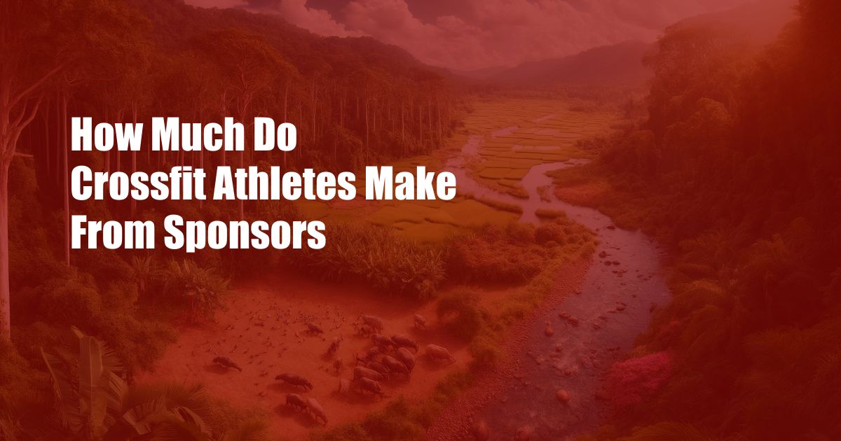 How Much Do Crossfit Athletes Make From Sponsors