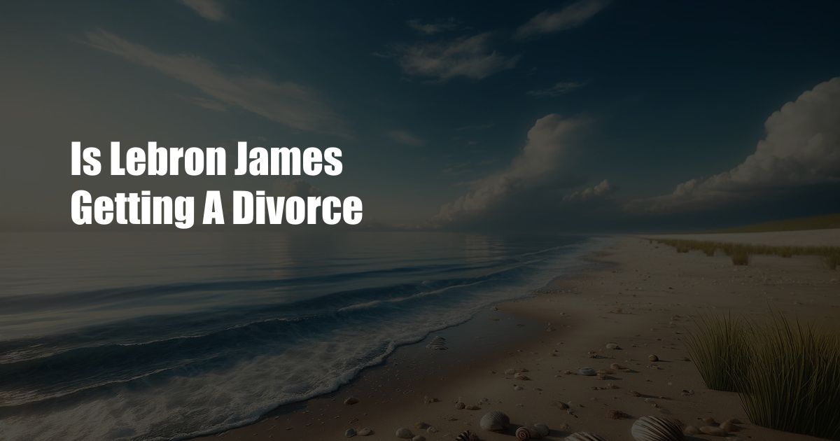 Is Lebron James Getting A Divorce