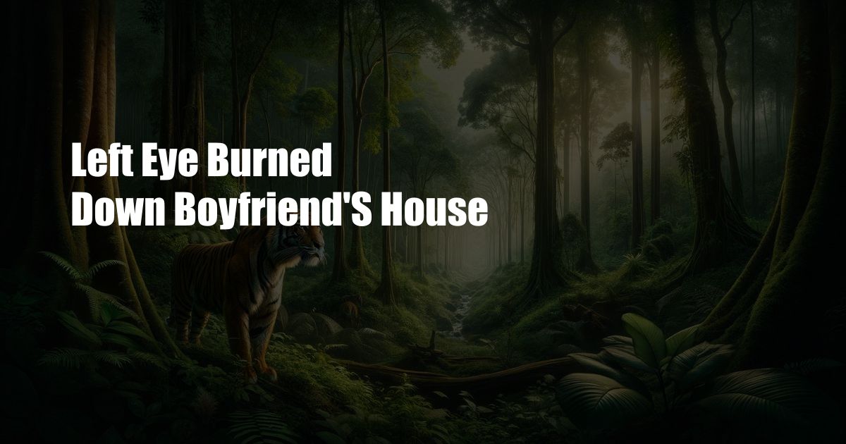 Left Eye Burned Down Boyfriend’S House