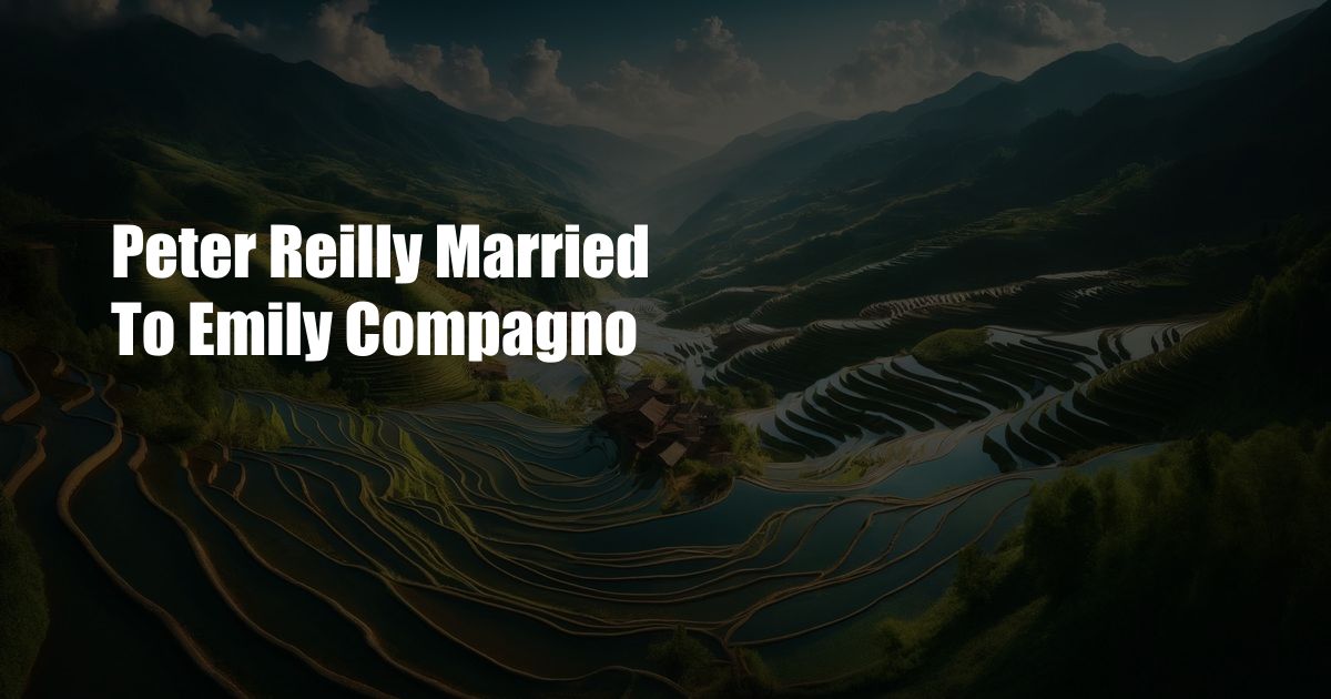 Peter Reilly Married To Emily Compagno