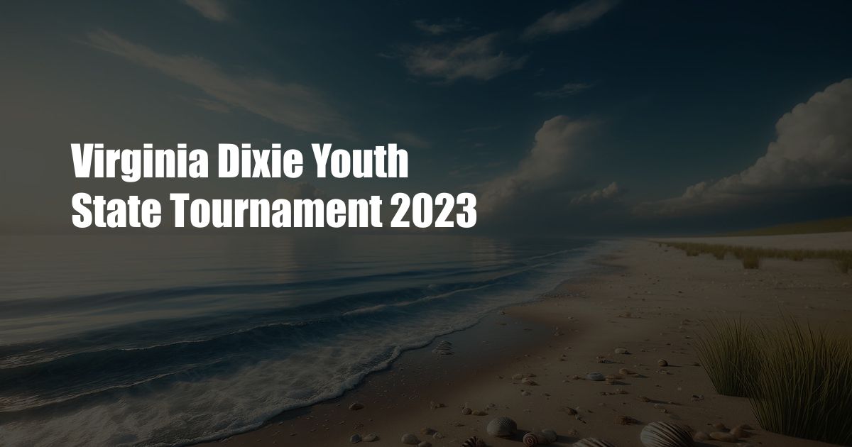 Virginia Dixie Youth State Tournament 2023
