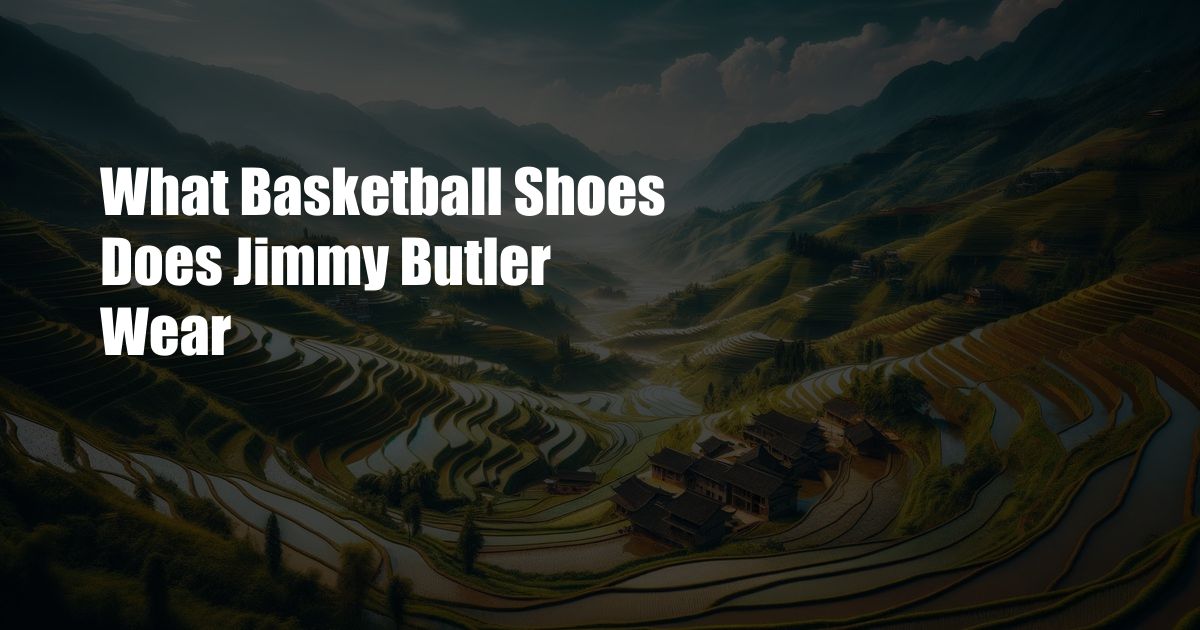 What Basketball Shoes Does Jimmy Butler Wear
