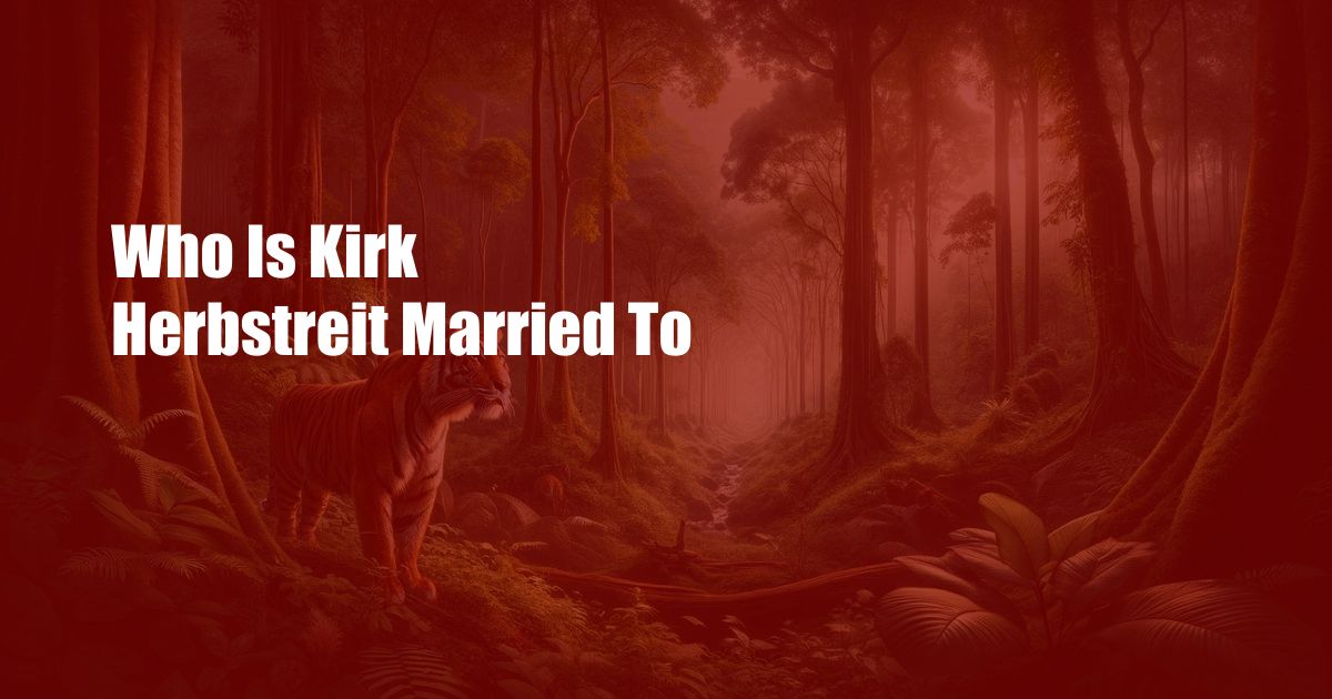 Who Is Kirk Herbstreit Married To